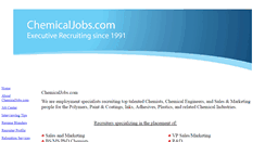 Desktop Screenshot of chemicaljobs.com